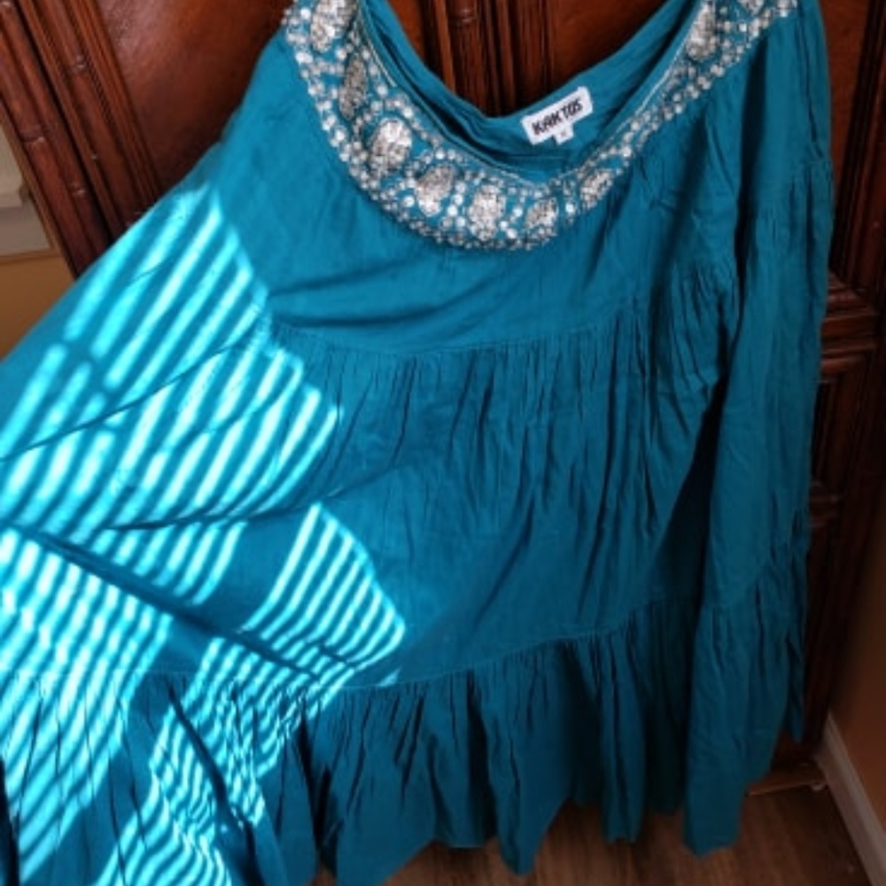 Blue Maxi skirt